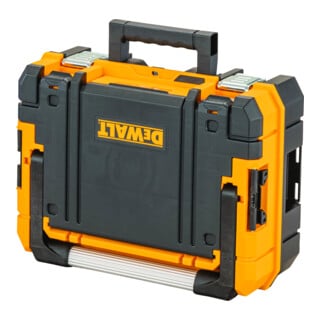 DEWALT Cassetta portautensili TSTAK I, robusta e compatta, con protezione IP54 e inserto in schiuma (volume 27l)