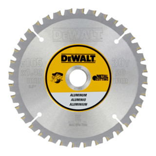 DEWALT cirkelzaagblad accu 165/20 mm 36FZ DT1911-QZ