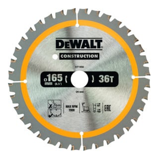 DEWALT cirkelzaagblad accu 165/20 mm 40WZ DT1950-QZ