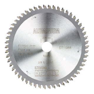 DEWALT cirkelzaagblad handcirkelzaag 165/20 mm 54TFZ DT1088-QZ