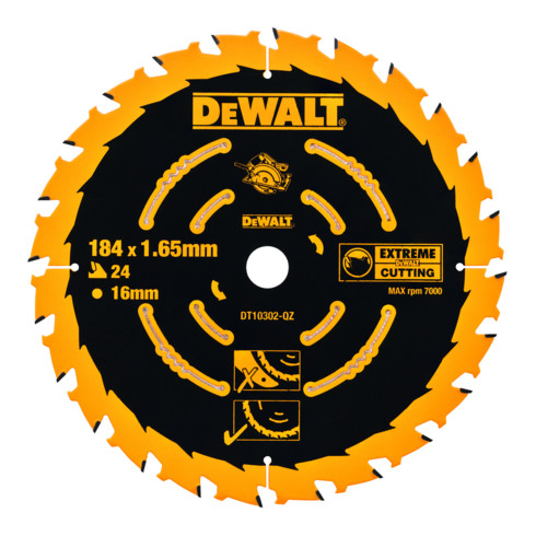 DEWALT cirkelzaagblad handcirkelzaag 184/16 mm 40WZ DT10303-QZ