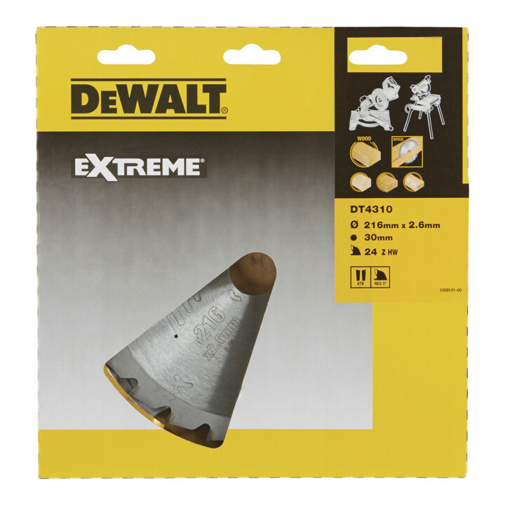 DEWALT cirkelzaagblad stationair 216/30 mm 24WZ DT4310-QZ