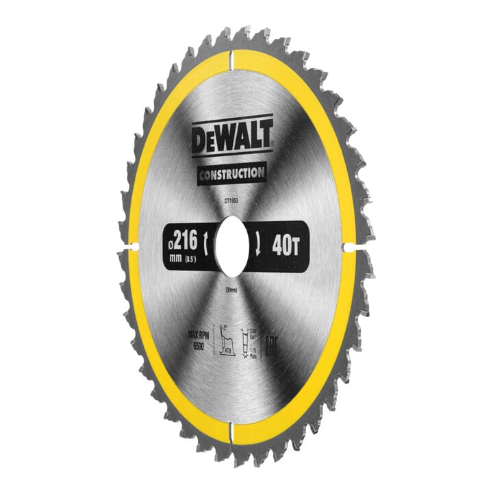 DEWALT cirkelzaagblad stationair 216/30 mm 40WZ DT1953-QZ