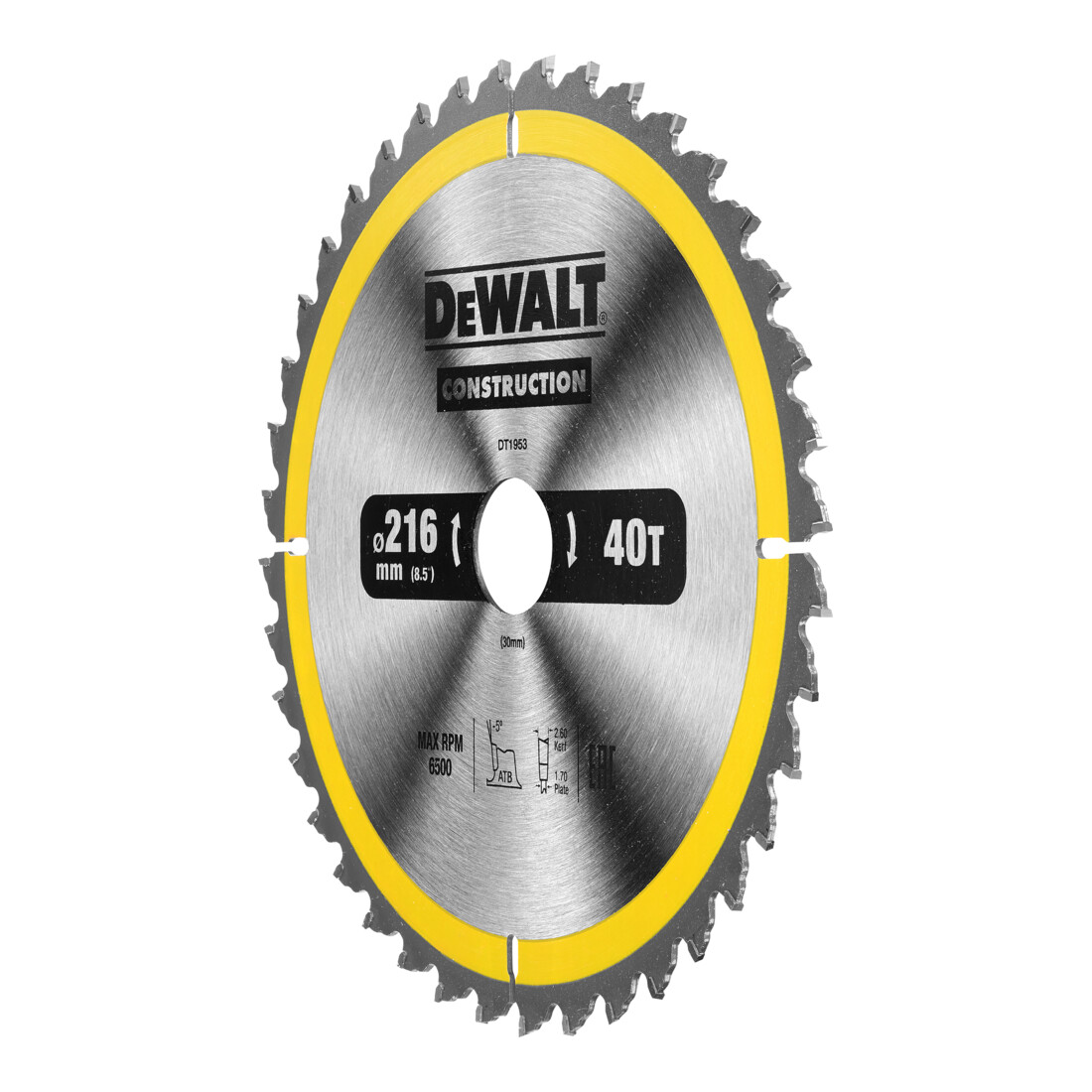 DEWALT cirkelzaagblad stationair WZ voor hout en composietmateriaal
