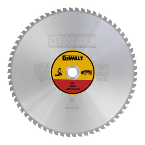 DEWALT cirkelzaagblad stationair 355/25,4 mm 66TFZ DT1926-QZ