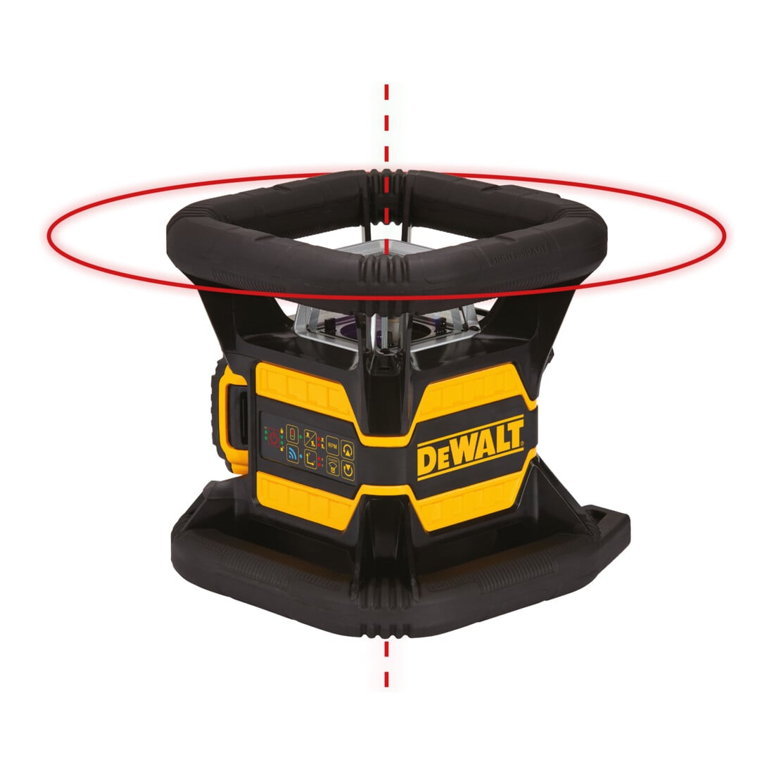 DEWALT DCE080D1RS-QW Rotationslaser Rot