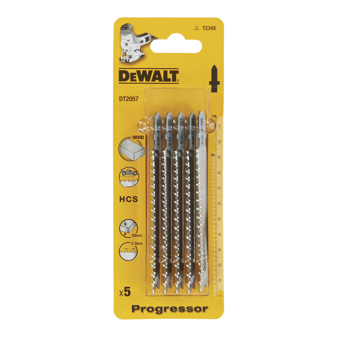 DEWALT decoupeerzaagblad HCS hout< 65 mmk DT2057-QZ