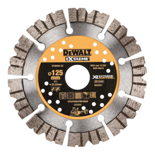 DEWALT diamant freesschijf 125x22,23mm