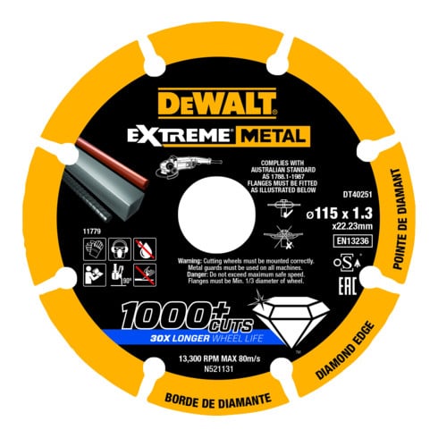 DEWALT diamant doorslijpschijf