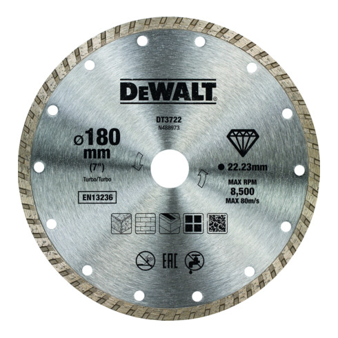 DEWALT Diamanttrennscheibe Eco1 Turbo