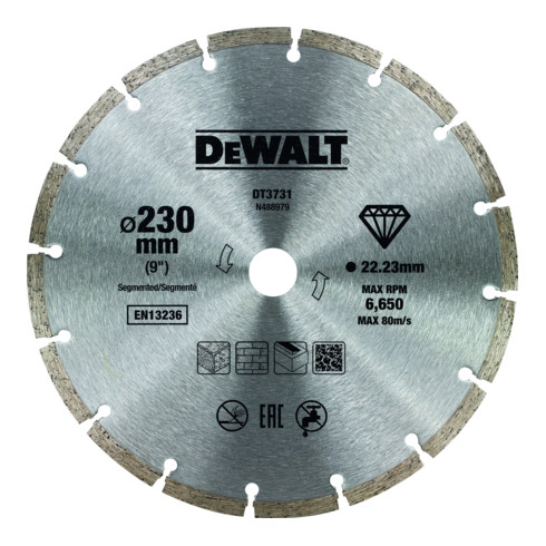 DEWALT Diamanttrennscheibe Eco1 Universal 230 mm DT3731-QZ