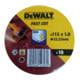 DEWALT Disco da taglio in acciaio inox, piatto 115mmx1,0mm DT3506-QZ