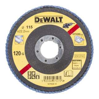 DEWALT Disco lamellare 115mm K120 piatto DT3295-QZ