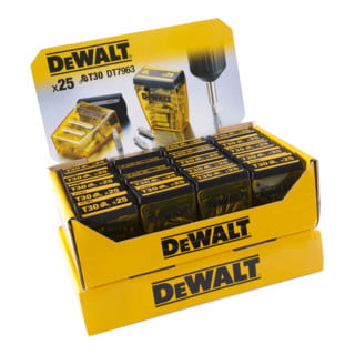 DEWALT Display 20 x DT7963 Box 25xT30 25 mm