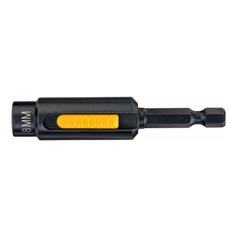 DEWALT steeksleutel magnetisch 1/4 inch, lengte 75mm