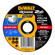 Disque de coupe extrême DeWalt en acier inoxydable plat-1