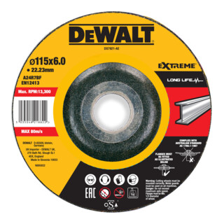 DEWALT EXTREME Schruppscheibe Metall Typ 42 (gekröpft) DX7921-AE