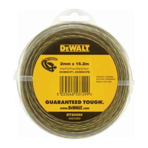 DEWALT Filo per tagliaerba Flexvolt 15,2 m / 2 mm DT20650-QZ
