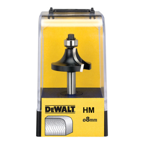 DEWALT Fresa per arrotondare HM Z2 S8 mm D22,7 mm R5 mm DT90013-QZ