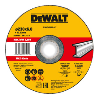 DEWALT High Performance Schruppscheibe Metall Typ 42 (gekröpft) DW4543AIA-AE
