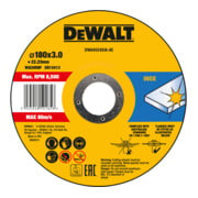 DEWALT High Performance Trennscheibe 180x3x22,23mm Inox Typ 42 (gekröpft) DWA4524SIA-AE