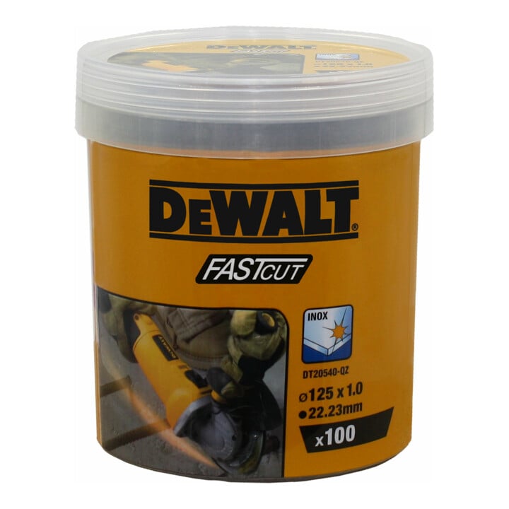 DEWALT High Performance Trennscheiben 125x1x22,23mm Inox Typ 41 (flach) DT20540-QZ