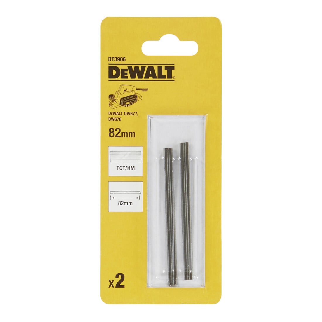 DEWALT Hobelwendemesser HM 82 mm DT3906-QZ