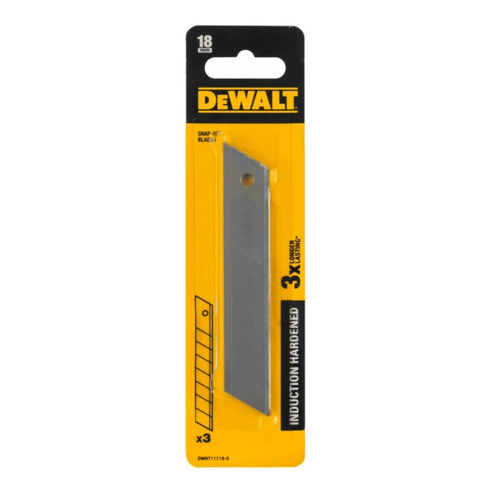 DEWALT Induktionsgehärtete Abbrechklingen 18mm 8 Segmente ohne Spender DWHT11719-0