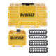 DEWALT Kleiner TOUGHCASE™ Koffer inkl. Schüttbox und Halterungen für 25mm und 57mm Schrauberbits, leer zum Nachfüllen DT70801-QZ-1