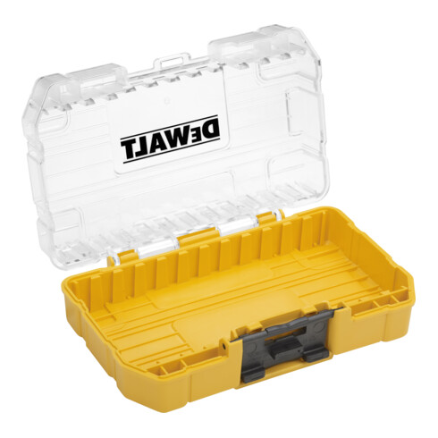 DEWALT Kleiner TOUGHCASE™ Koffer inkl. Schüttbox und Halterungen für 25mm und 57mm Schrauberbits, leer zum Nachfüllen DT70801-QZ