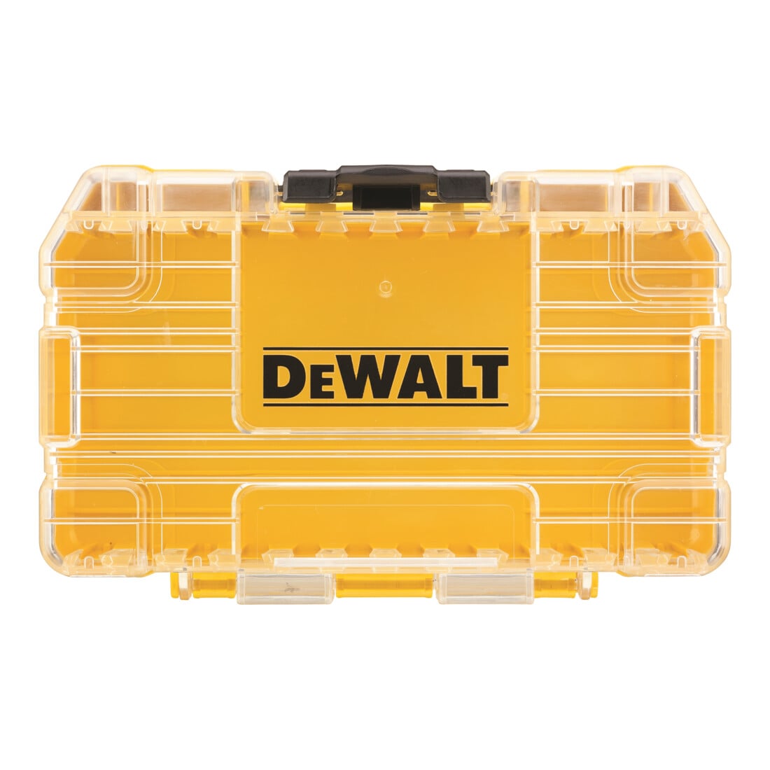 DEWALT Kleiner TOUGHCASE™ Koffer inkl. Schüttbox und Halterungen für 25mm und 57mm Schrauberbits, leer zum Nachfüllen DT70801-QZ