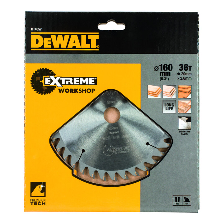 DEWALT Kreissägeblatt Handkreissäge 160/20 mm 36WZ DT4057-QZ