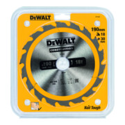 DEWALT Kreissägeblatt Handkreissäge 190/30 mm 18WZ DT1943-QZ-5