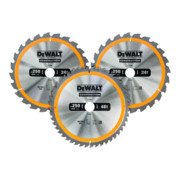 DeWalt Kreissägeblatt-Set 3-tlg. Stationär DT1963-QZ