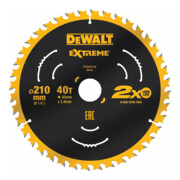 DEWALT Kreissägeblatt stat. 210/30mm 40WZ