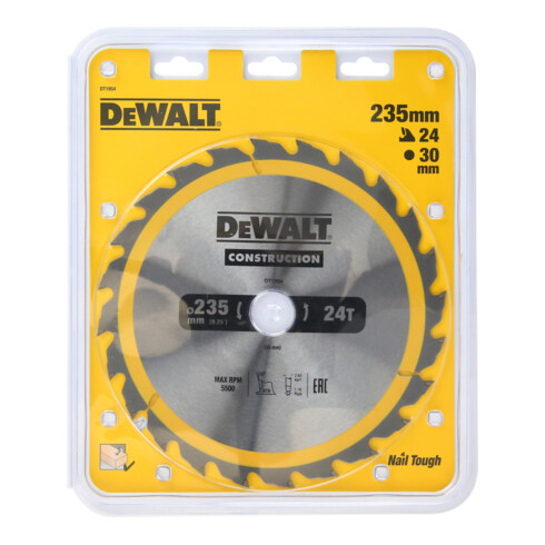 DEWALT Kreissägeblatt stationär 235/30 mm 24WZ DT1954-QZ