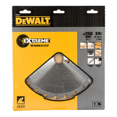 DEWALT Kreissägeblatt stationär 250/30 mm 24FZ DT4311-QZ