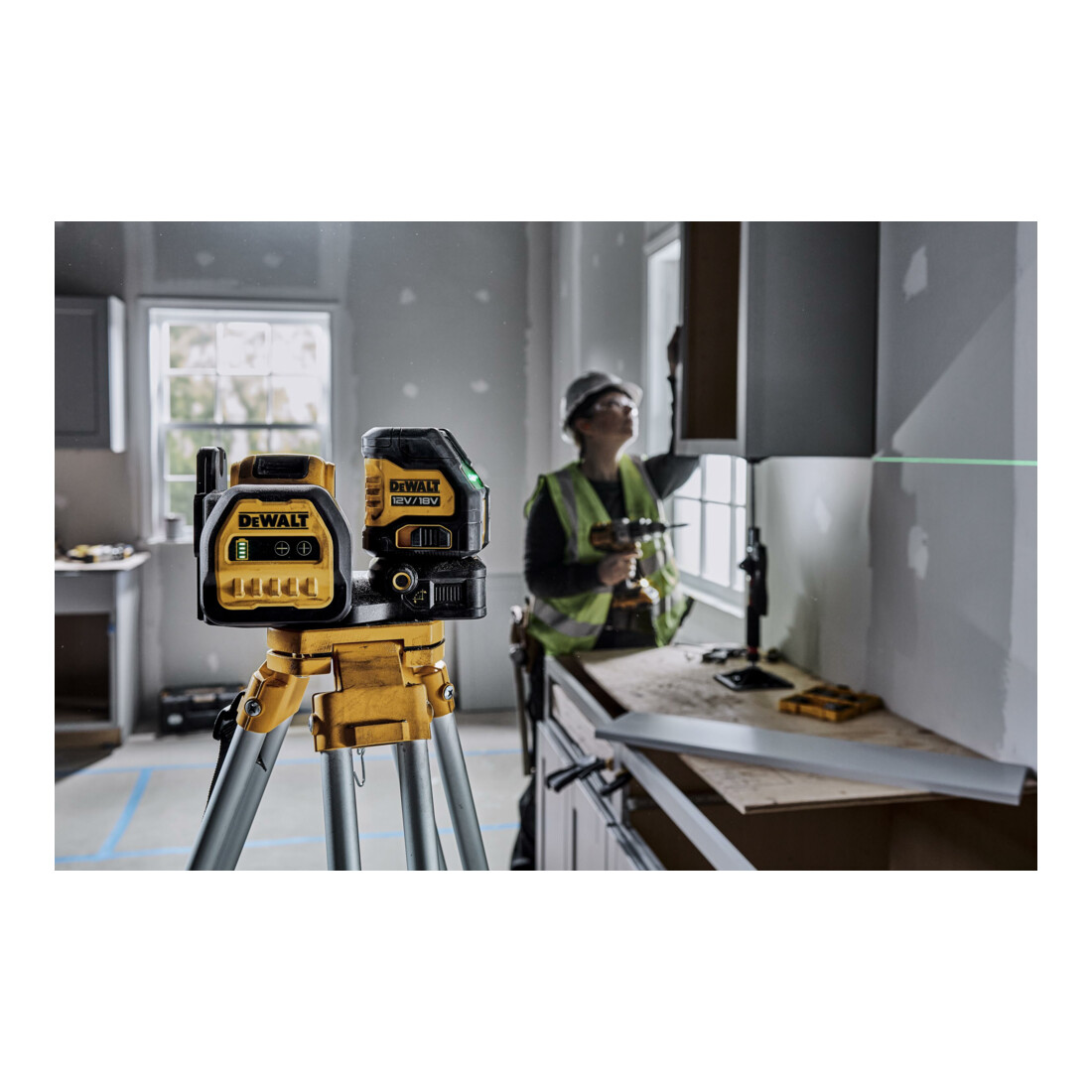 DEWALT Kruislijnlaser Groen, 18V