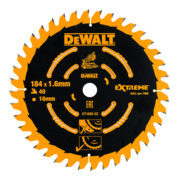 DEWALT Lama per sega circolare Batteri 184/16mm 40WZ DT1668-QZ