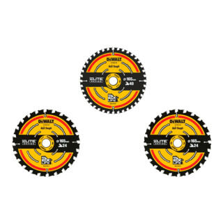 DEWALT Lama per sega circolare ELITE 165/20mm SET