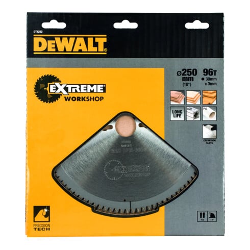DEWALT Lama per sega circolare fissa 250/30mm 96TFZ DT4282-QZ