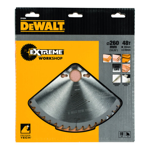 DEWALT Lama per sega circolare fissa 260/30mm 48WZ