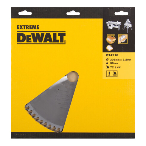 DEWALT Lama per sega circolare fissa 305/30mm 72HZ DT4218-QZ
