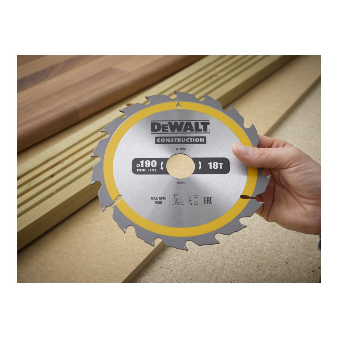 DEWALT Lama per sega circolare manuale 190/30mm 18WZ DT1943-QZ