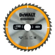 DEWALT Lama per sega circolare manuale 190/30mm 40WZ DT1945-QZ