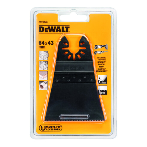 DEWALT Lama per sega Multi-Tool BiM 64mm DT20748-QZ