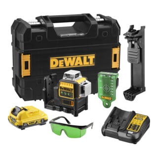 DEWALT Laser multilinea 3 x 360° verde, 10,8 V/2AH DCE089D1G-QW