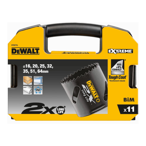 DEWALT Lochsägen-Set 11-tlg. HSS Bi-Metall DT8273L-QZ