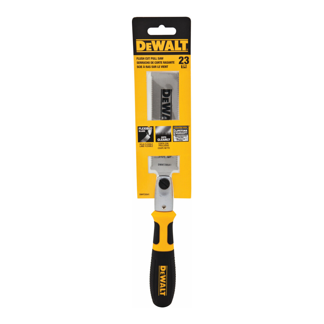 DEWALT Mini-Zugsäge 130mm 22 TPI doppelseitiges Sägeblatt DWHT20541-0