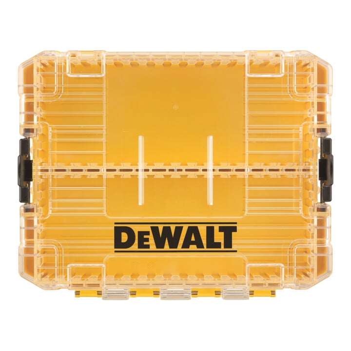 DEWALT Mittlerer TOUGHCASE™ Koffer inkl. Schüttboxen und Halterungen für 25mm und 57mm Schrauberbits, leer zum Nachfüllen DT70803-QZ